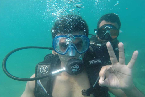 Scuba Diving at Grande Island in Goa